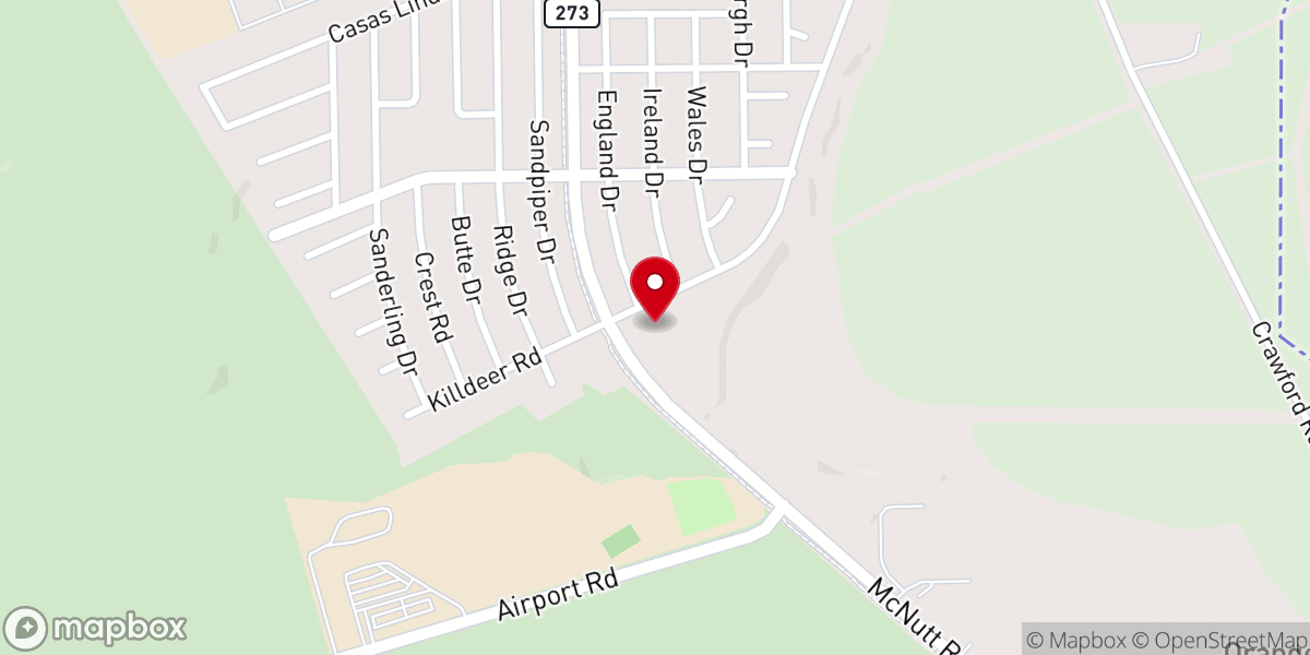 Map showing location of Santa Teresa Baptist Church