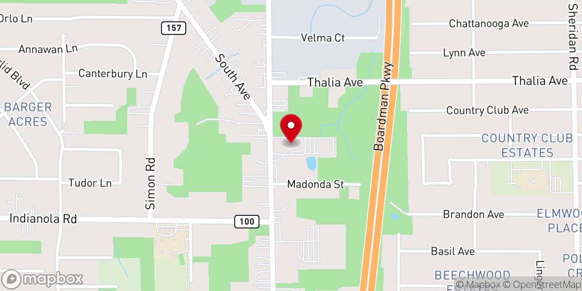 Map showing location of Christ Community Church