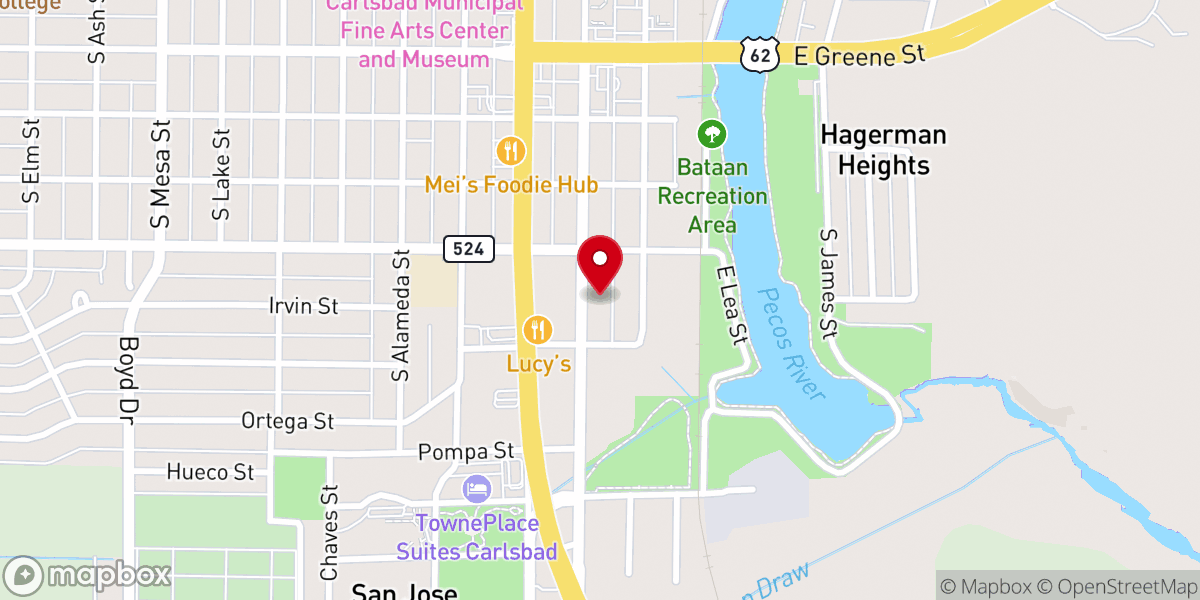Map showing location of GVBC Hub