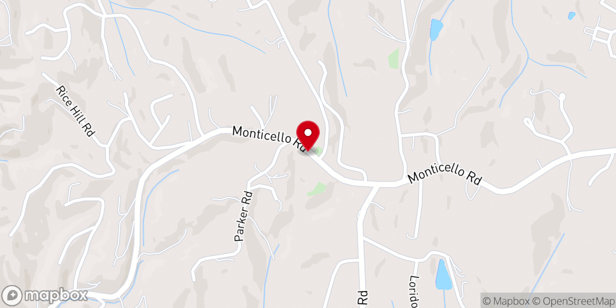 Map showing location of Jones View Church