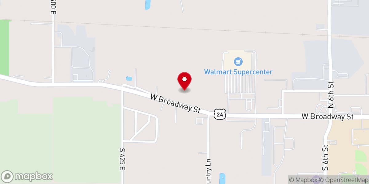 Map showing location of Calvary Temple of Monticello