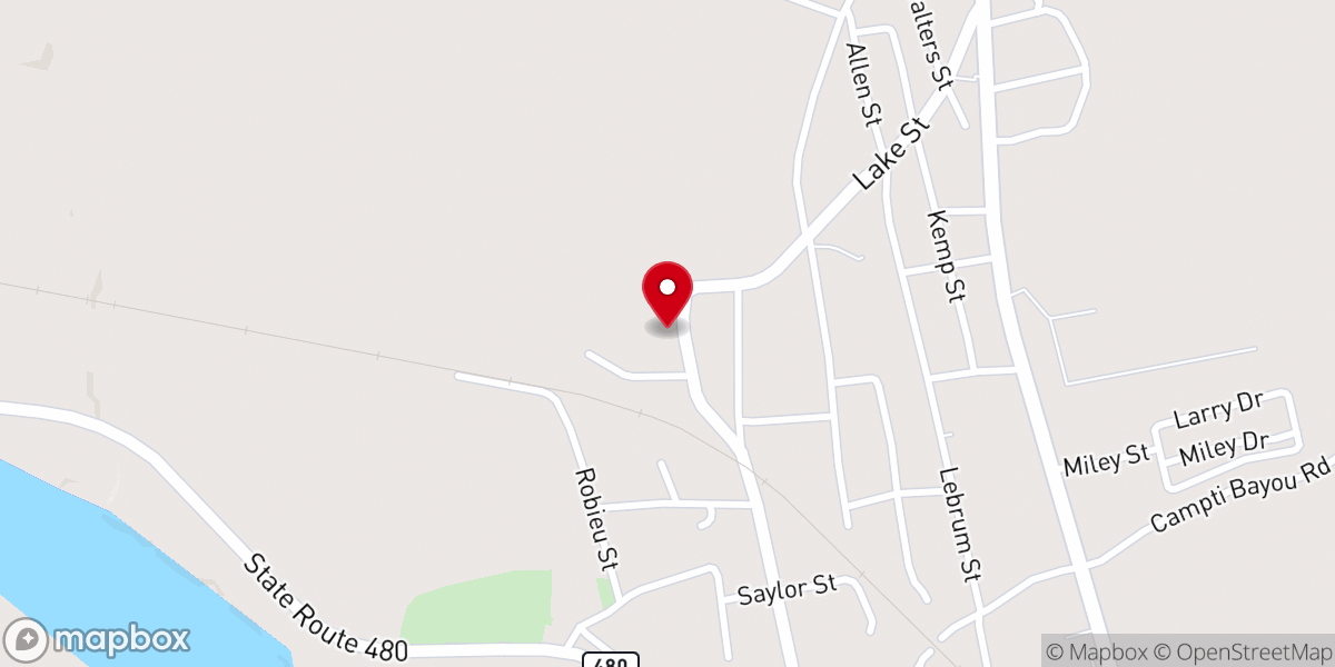 Map showing location of Saint Paul United Methodist Church