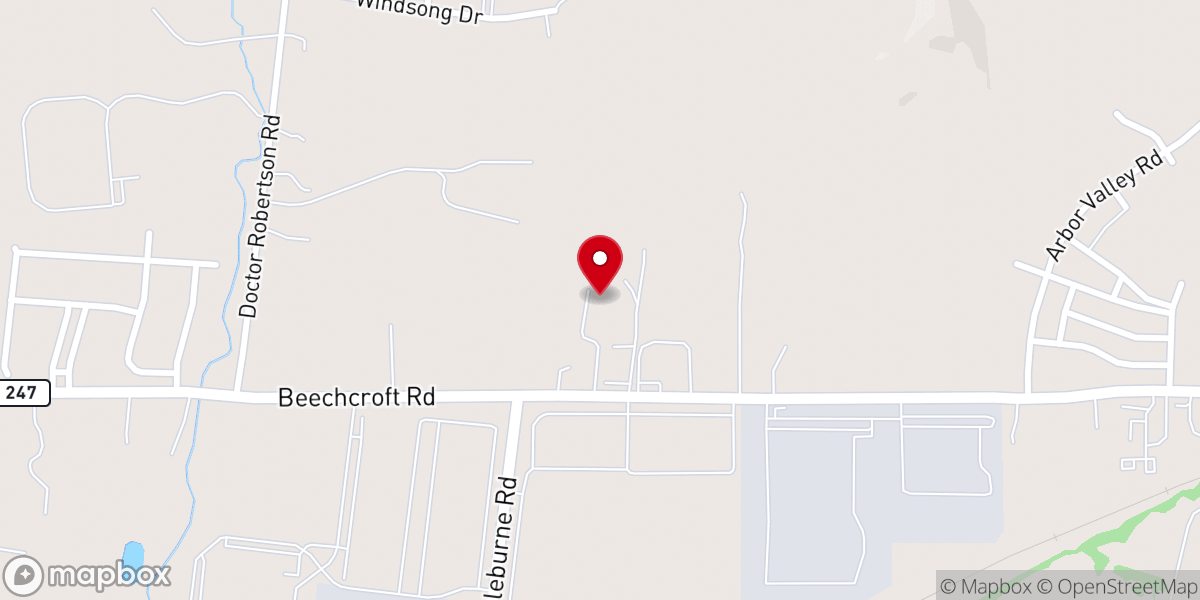 Map showing location of Peace Lutheran Church (ELCA)