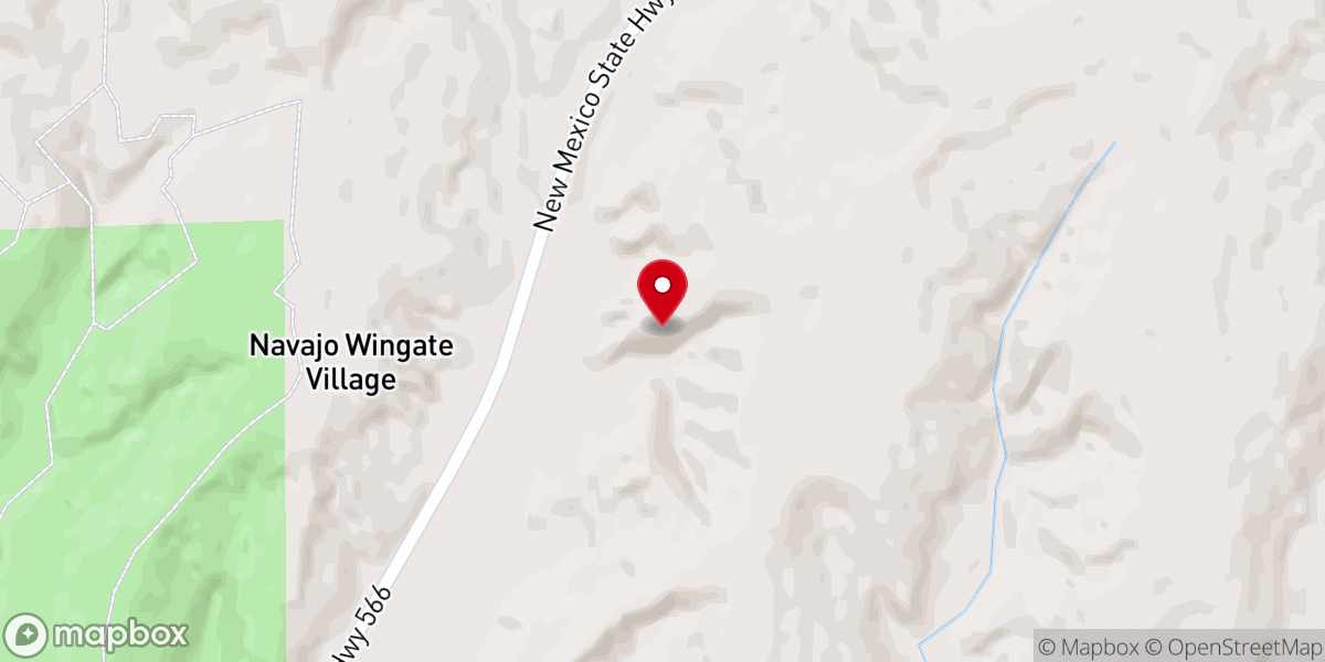 Map showing location of Red Rocks
