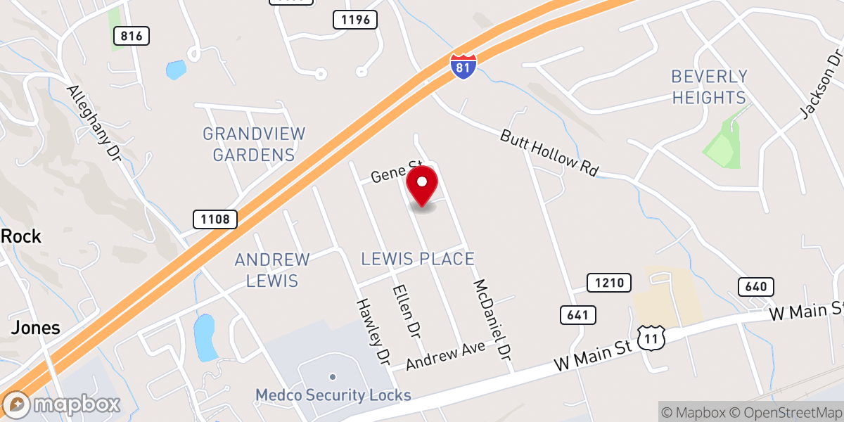 Map showing location of Unlimited Power Church