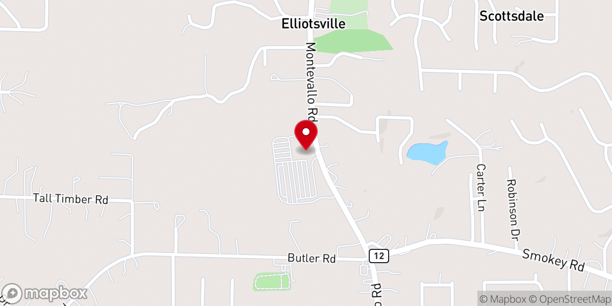 Map showing location of Church of the Highlands | Alabaster Campus