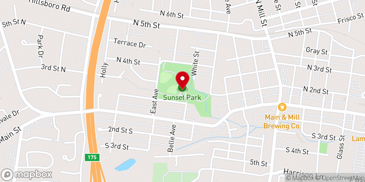 Map showing location of Ozark Food Pantry
