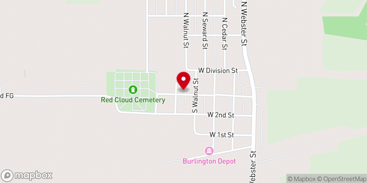 Map showing location of Saint Juliana Falconieri Catholic Church Historical Marker