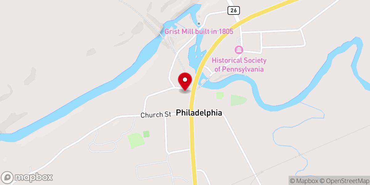 Map showing location of St Joseph's