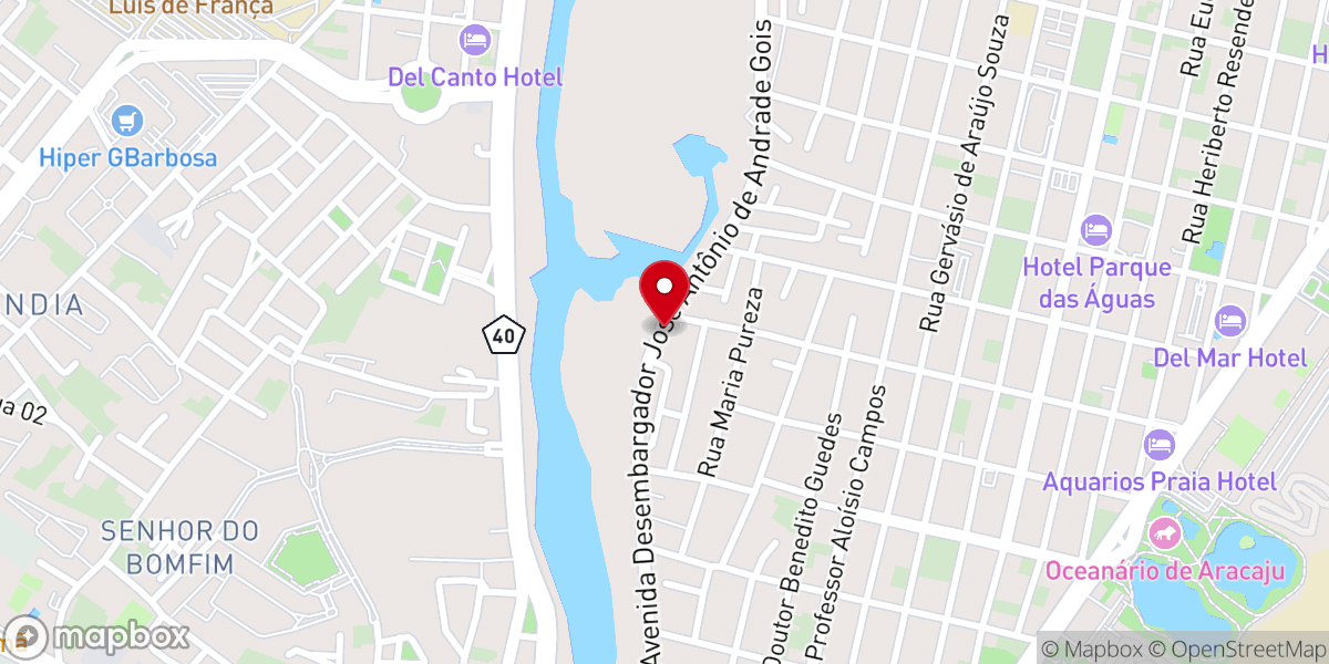 Map showing location of Igreja Pentecostal Fogo para as Nações