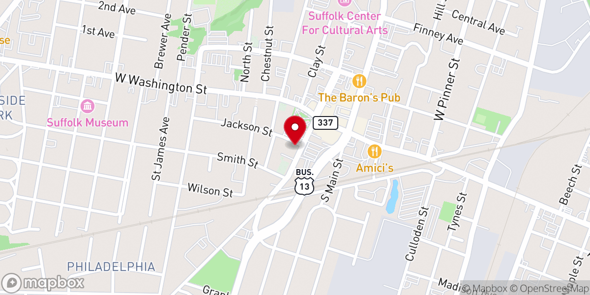 Map showing location of Love Center Christian
