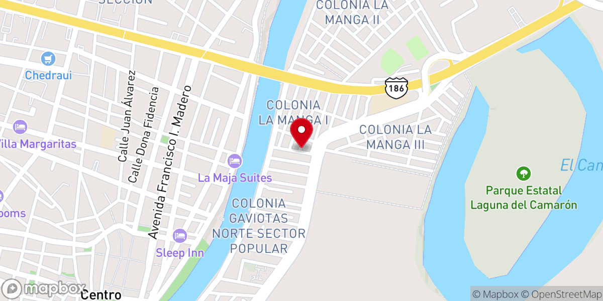 Map showing location of Iglesia Cristiana Nuevo Altar
