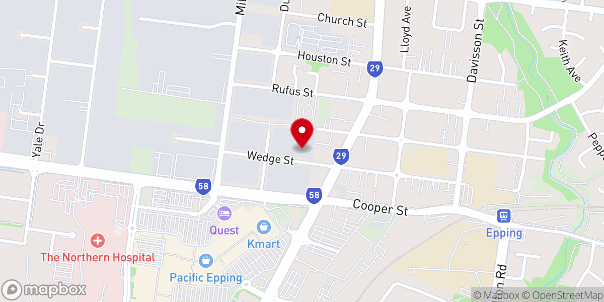 Map showing location of Enjoy Church North