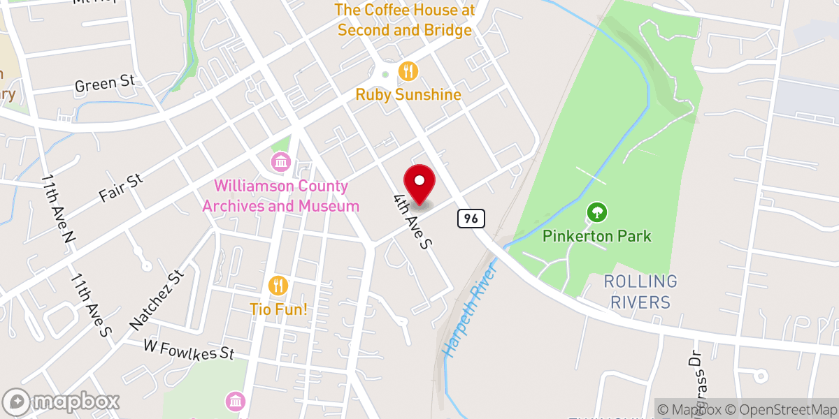 Map showing location of La Casa de mi Padre