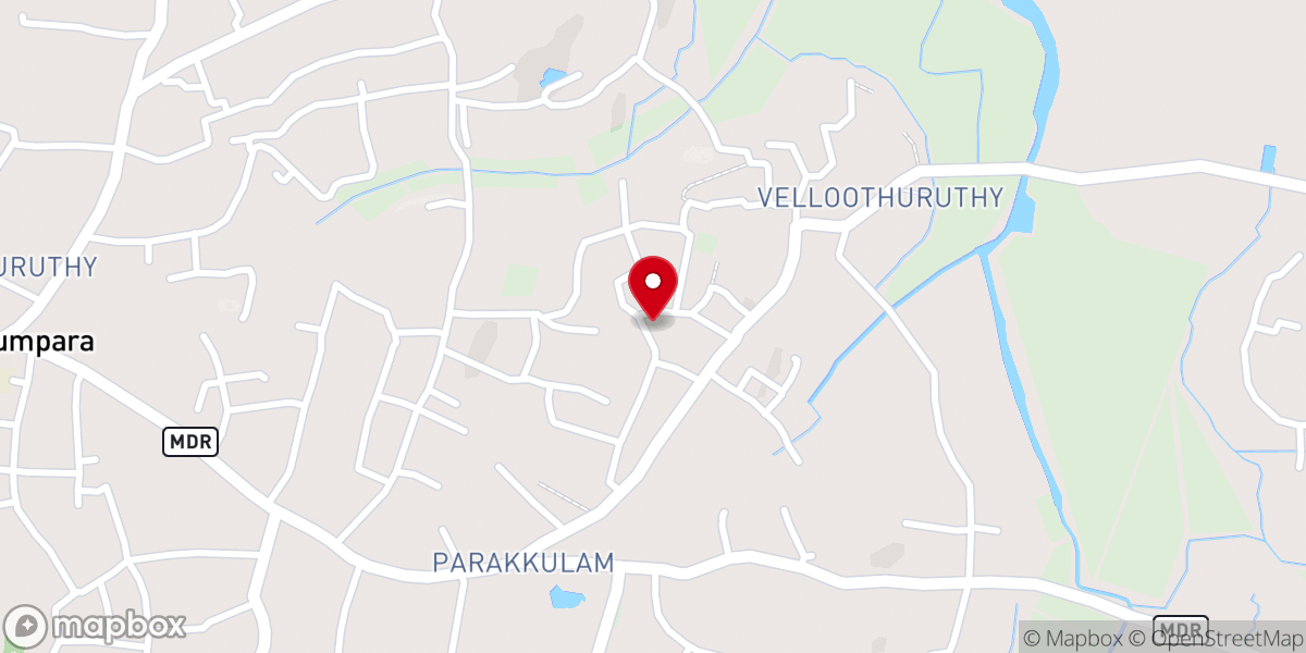 Map showing location of St. Paul's C.S.I Church murikkummoola
