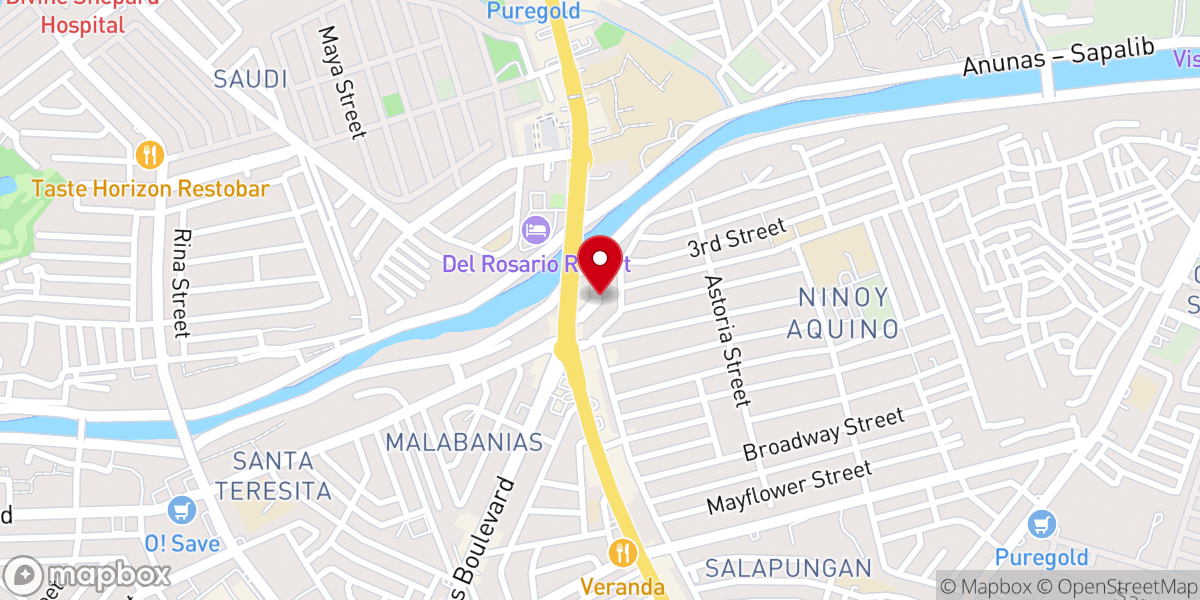 Map showing location of Freedom Baptist Church