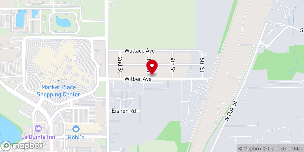 Map showing location of Judson Chapel Baptist Church