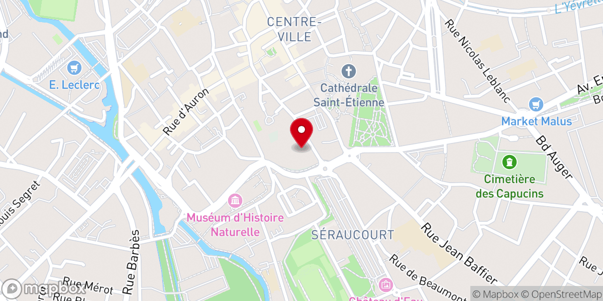 Map showing location of Chapelle Ste Jeanne de France