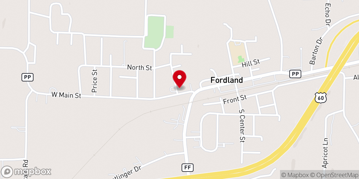Map showing location of Christ Church of Fordland