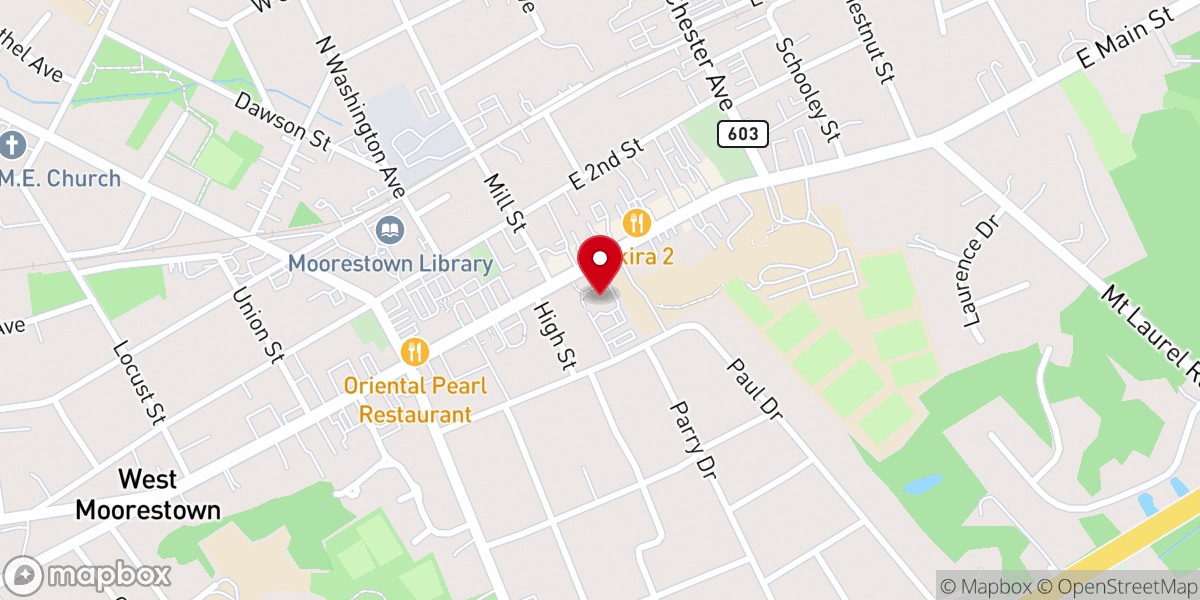 Map showing location of Faith Fellowship Baptist Church