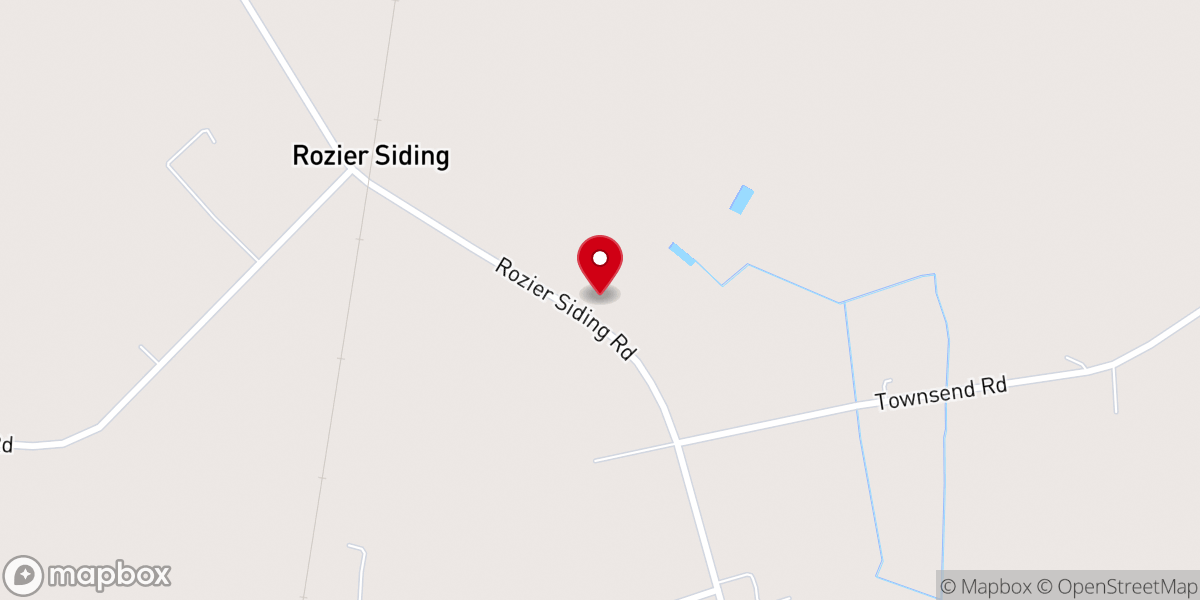Map showing location of Antioch Baptist Church