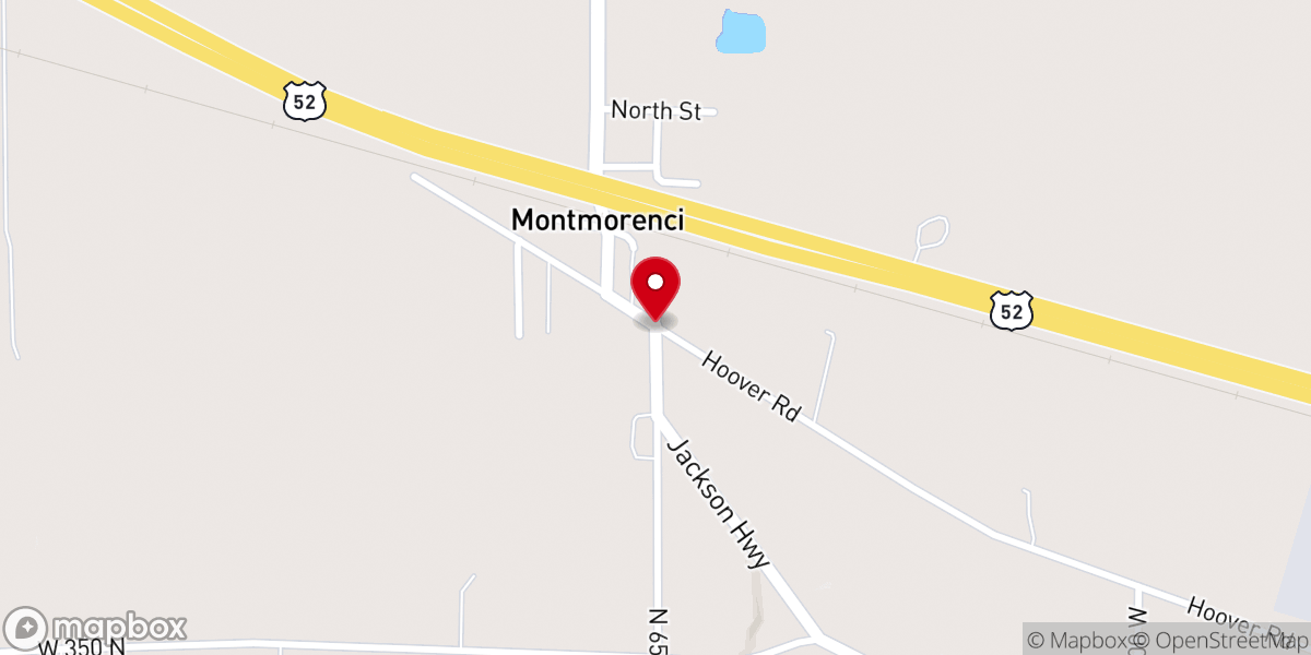 Map showing location of Montmorenci