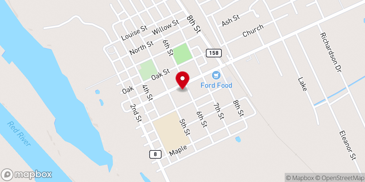Map showing location of New Life Church of Colfax