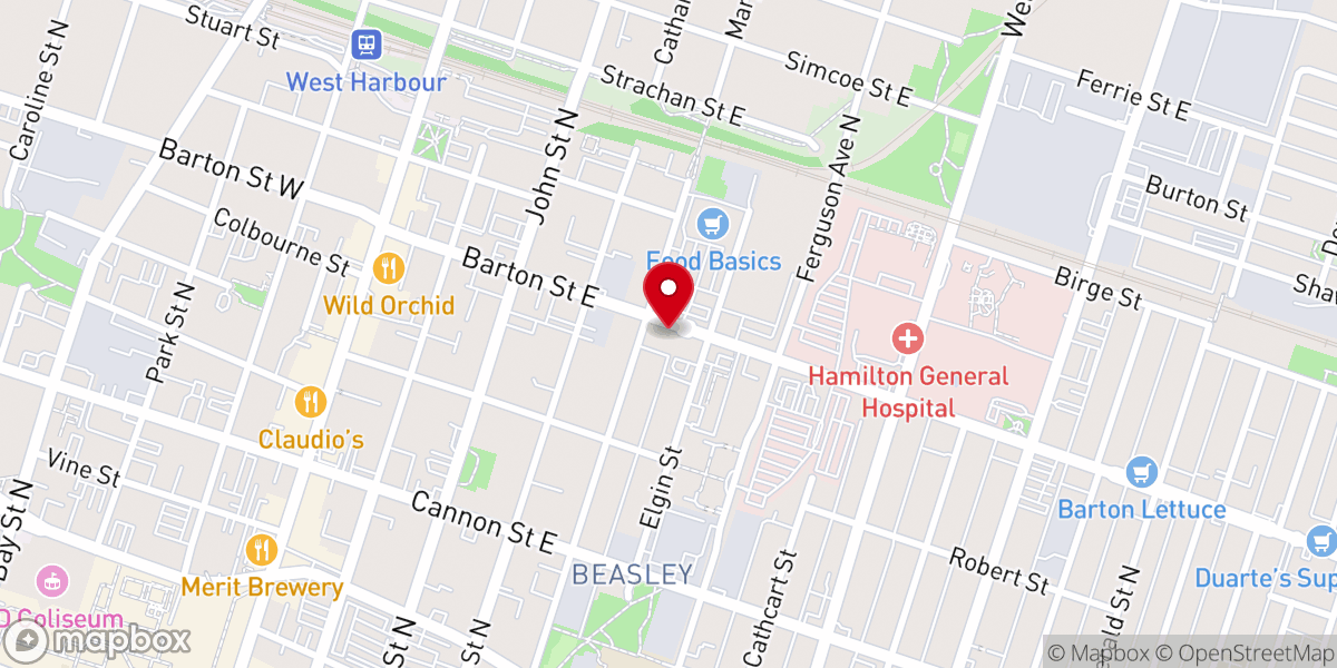 Map showing location of St. Stephen of Hungary Roman Catholic Parish