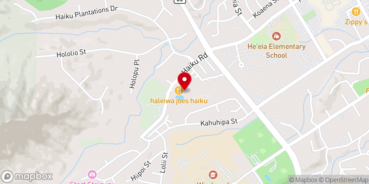Map showing location of Haiku Gardens Weddings