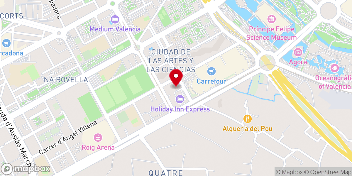 Map showing location of Iglesia de Jesucristo de los Santos de los Últimos Días