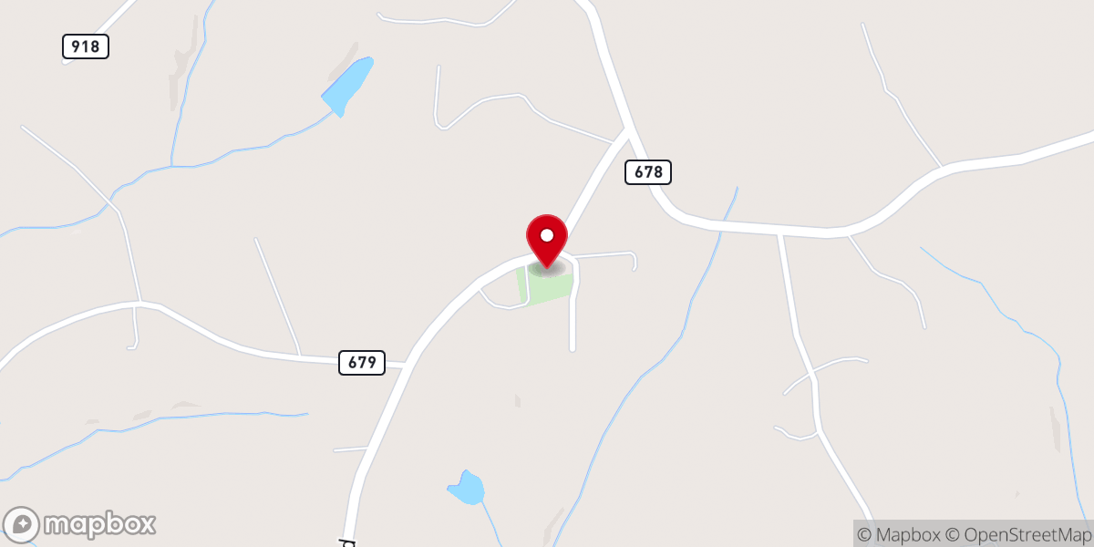 Map showing location of Union Church