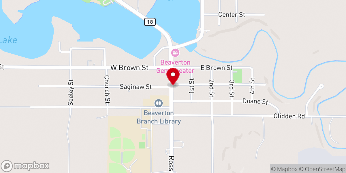 Map showing location of Presbyterian Church