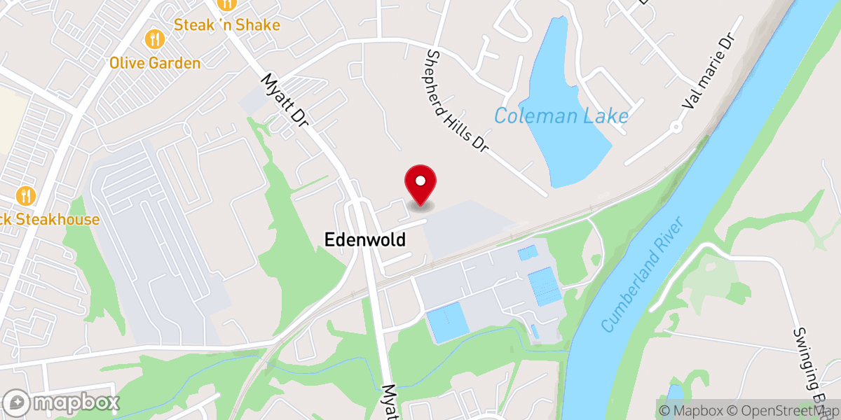 Map showing location of Miracle Temple Church