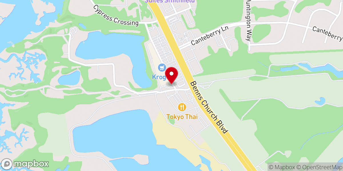 Map showing location of BayPort Credit Union