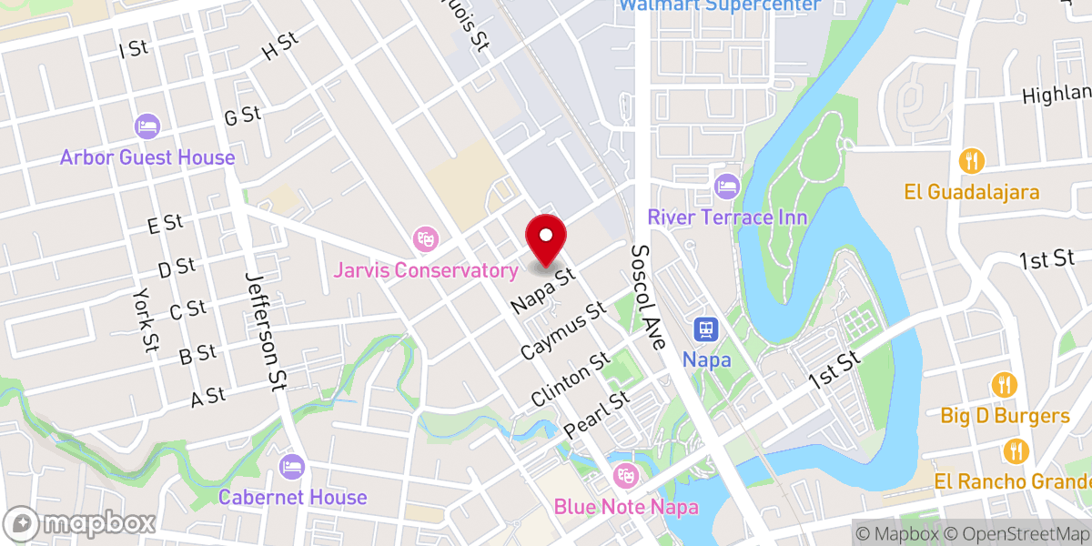 Map showing location of St. John The Baptist Parish Hall