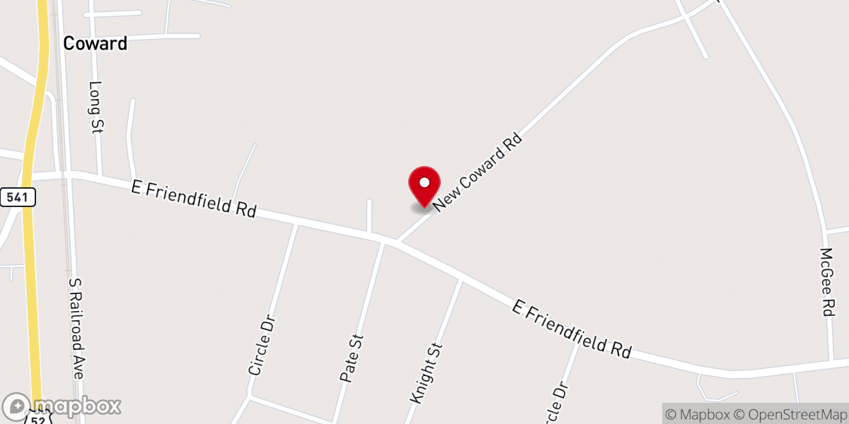 Map showing location of Parsonage