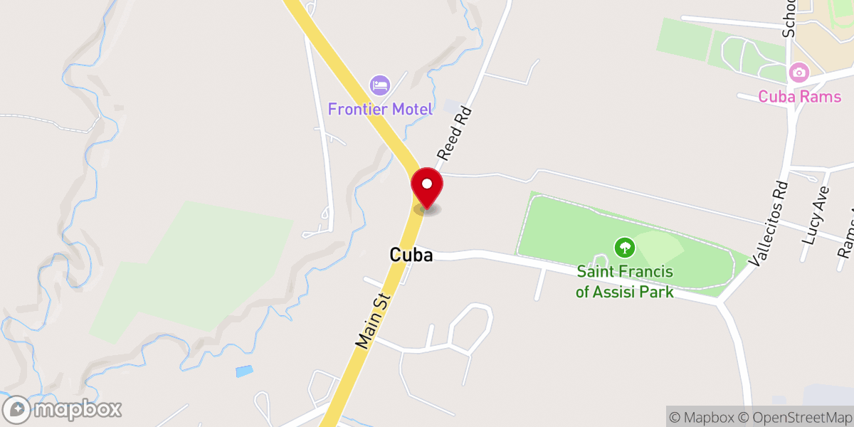 Map showing location of New Life Christian Center