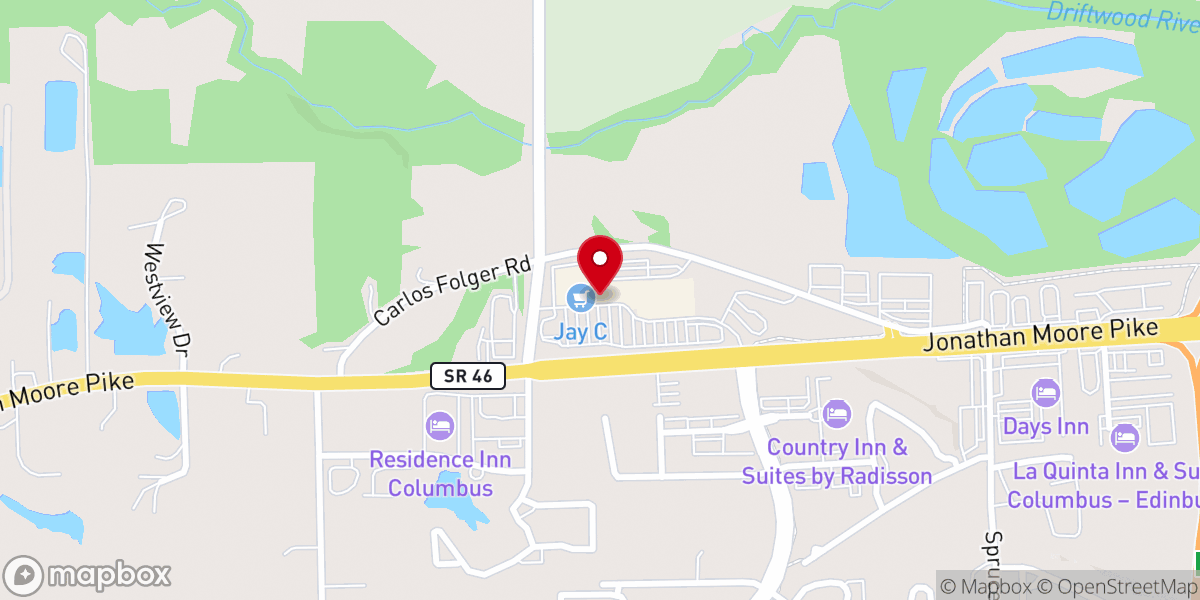 Map showing location of Faith Victory Church