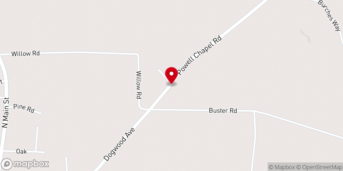 Map showing location of Meadow Creek Farm, Middleton, TN