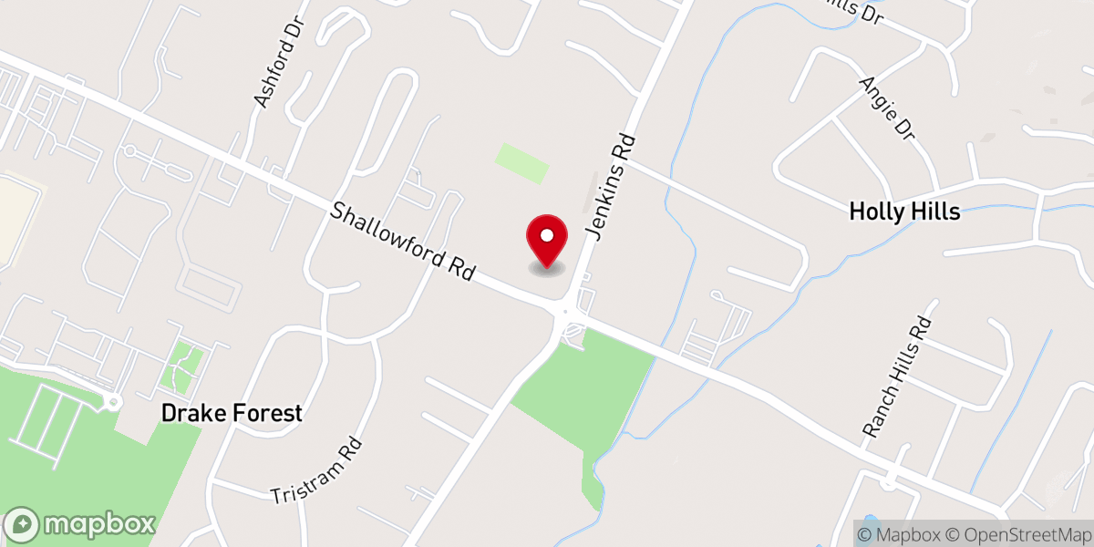 Map showing location of Grace Baptist Church