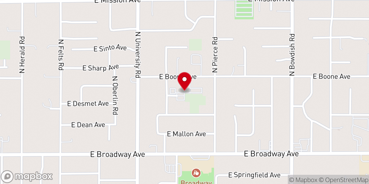Map showing location of Berean Bible Church