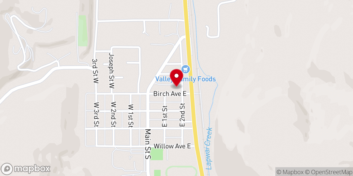 Map showing location of Sacred Heart Catholic Church