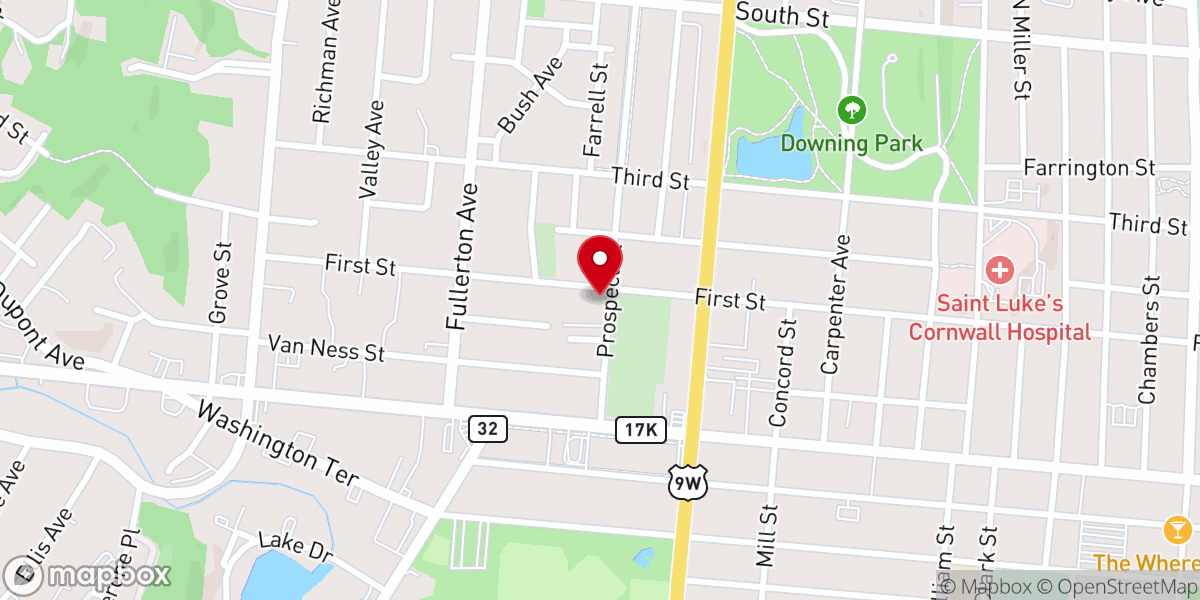 Map showing location of Calvary Full Gospel Church