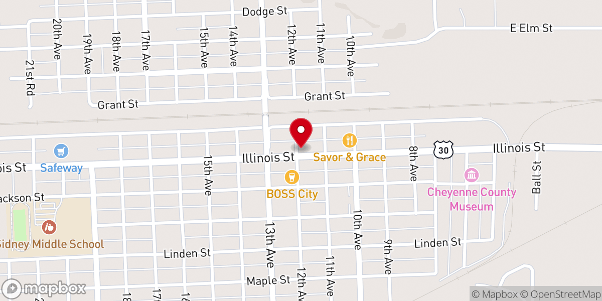 Map showing location of Brooke's Place