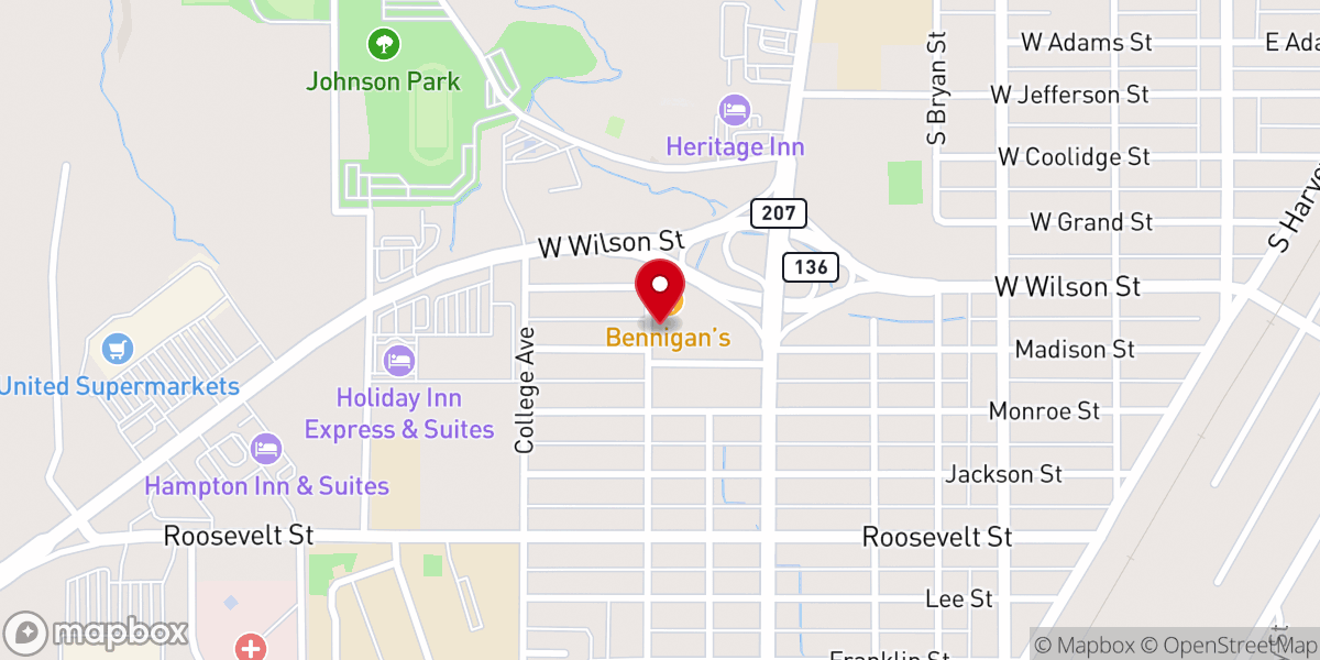Map showing location of St Peter's Episcopal Church