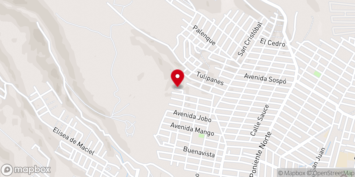 Map showing location of Iglesia Bautista MANANTIAL DE VIDA