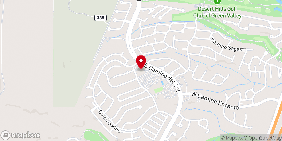 Map showing location of Valley Presbyterian Church
