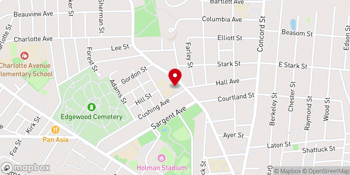 Map showing location of Saint Christopher Catholic Church