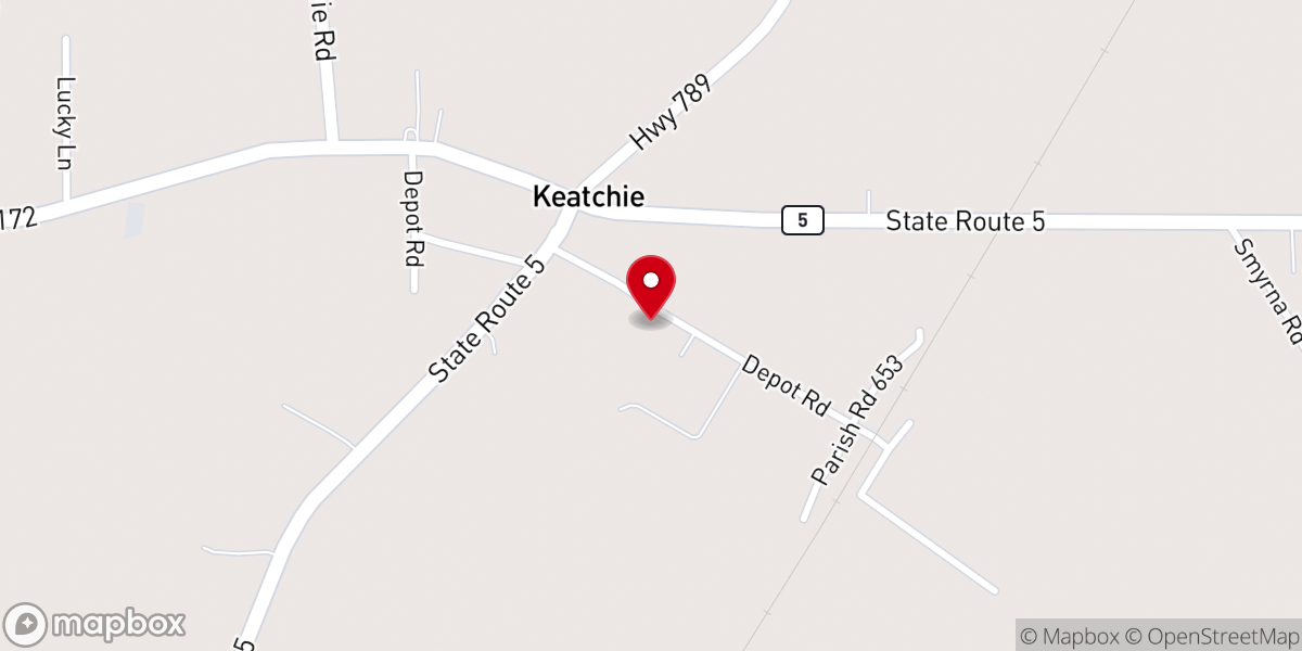 Map showing location of Desoto Fire District 2