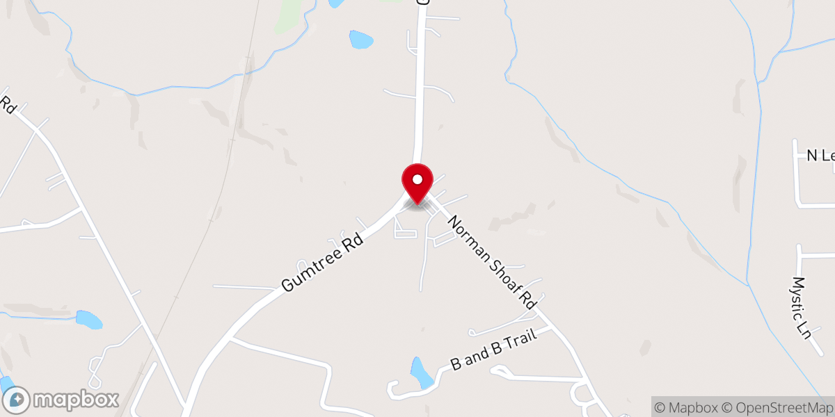 Map showing location of Faith Church